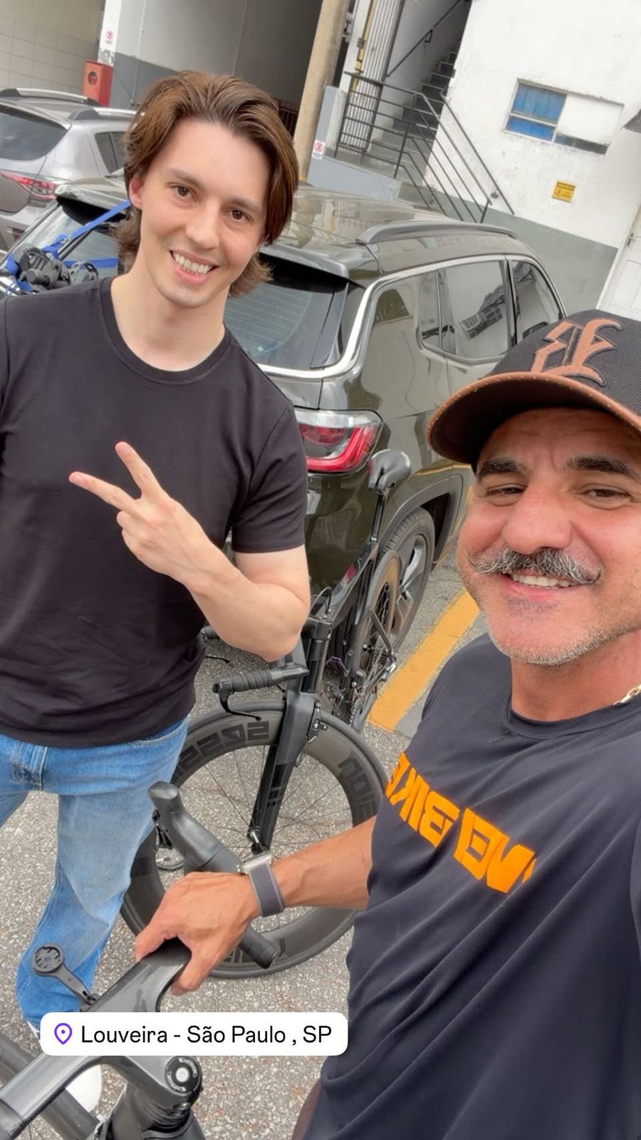 Cliente Nei Bike Center em Louveira/SP com bike speed
